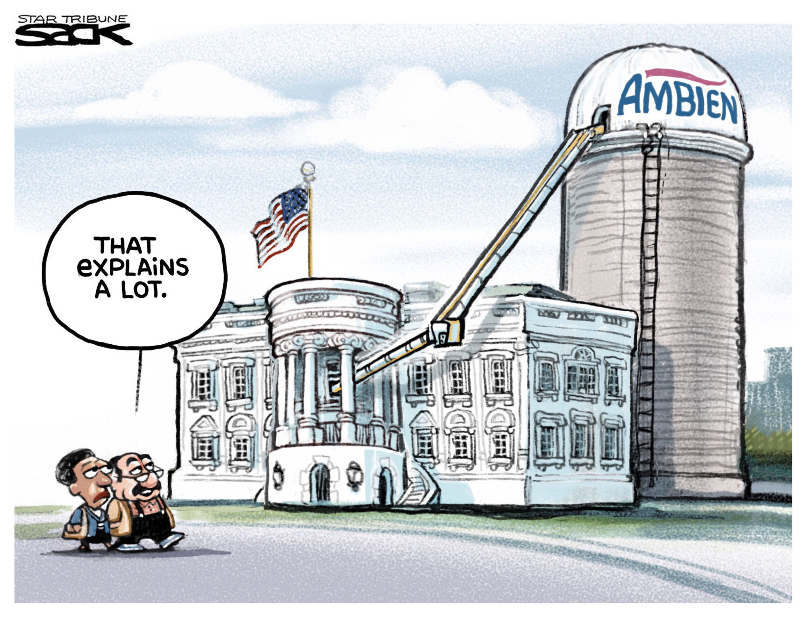 Racist Reason by Steve Sack, The Minneapolis Star-Tribune